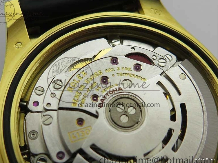 0412 Daytona 116518 Noob 1:1 Best Edition YG Plated 904L SS Case Goid Diamonds Dial on Black Rubber Strap SA4130 V4 (Free Extra Strap) Versatile 2587